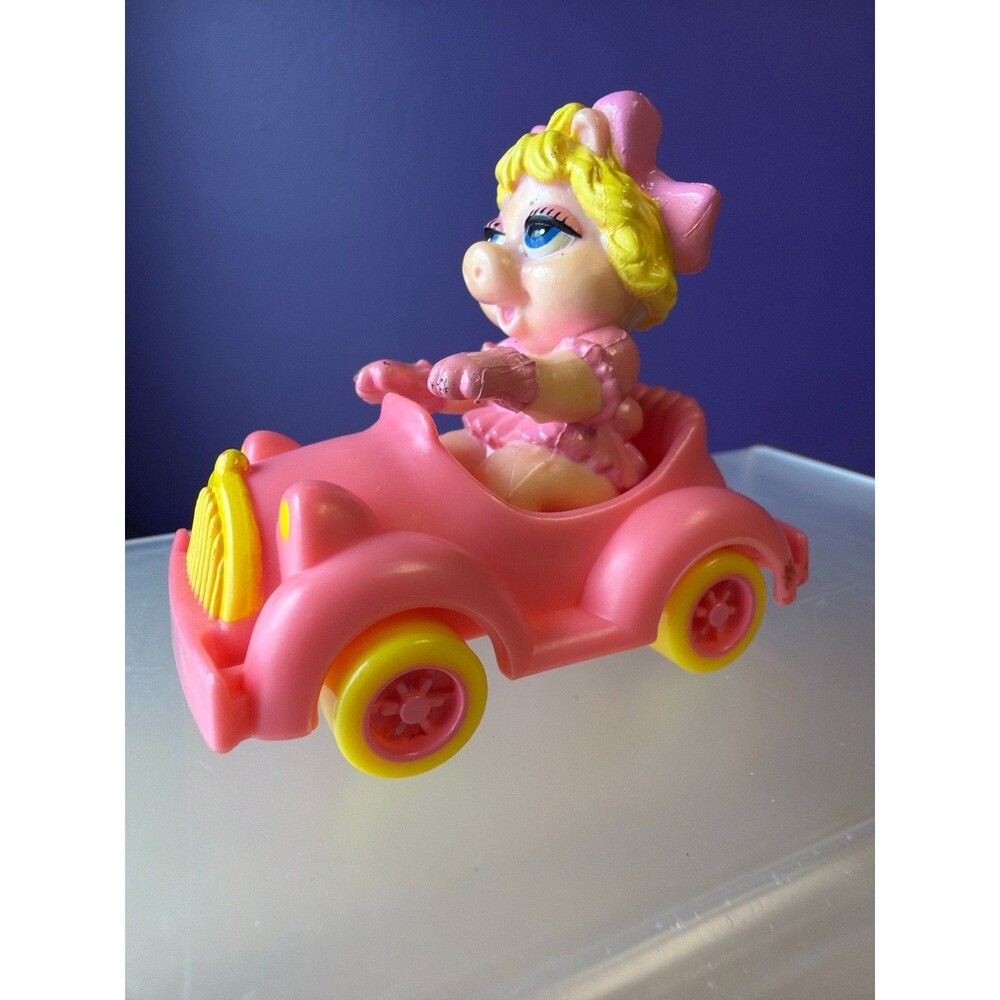 1986 McDonalds Muppet Babies‎ Miss Piggy Car Toy COMPLETE Vintage